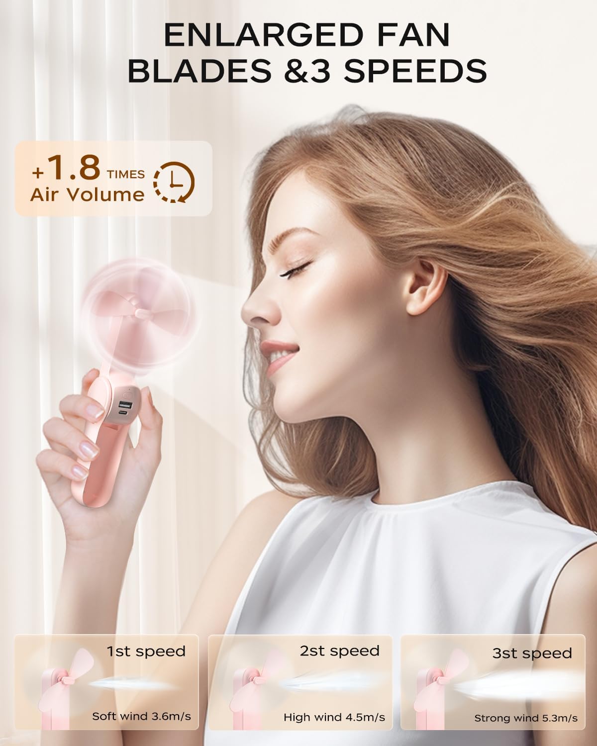 FrSara Handheld Fan Life18 – Mini Pocket Fan