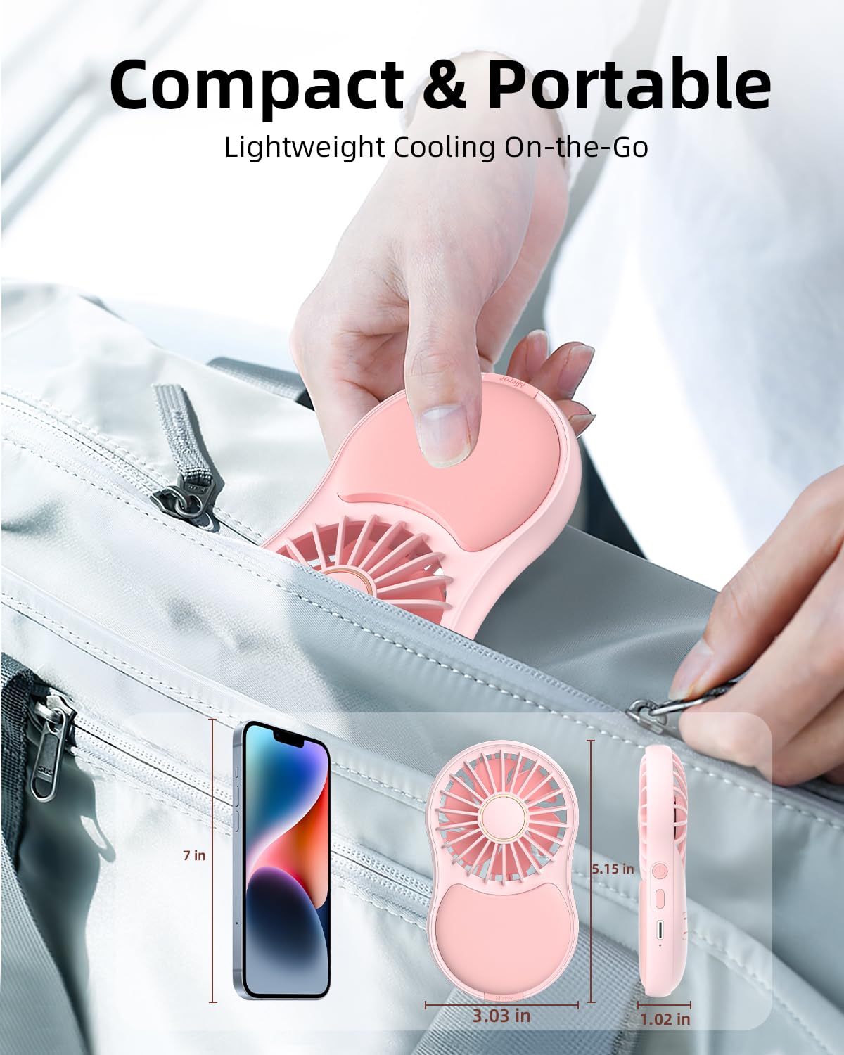 FrSara Handheld Mirror Fan