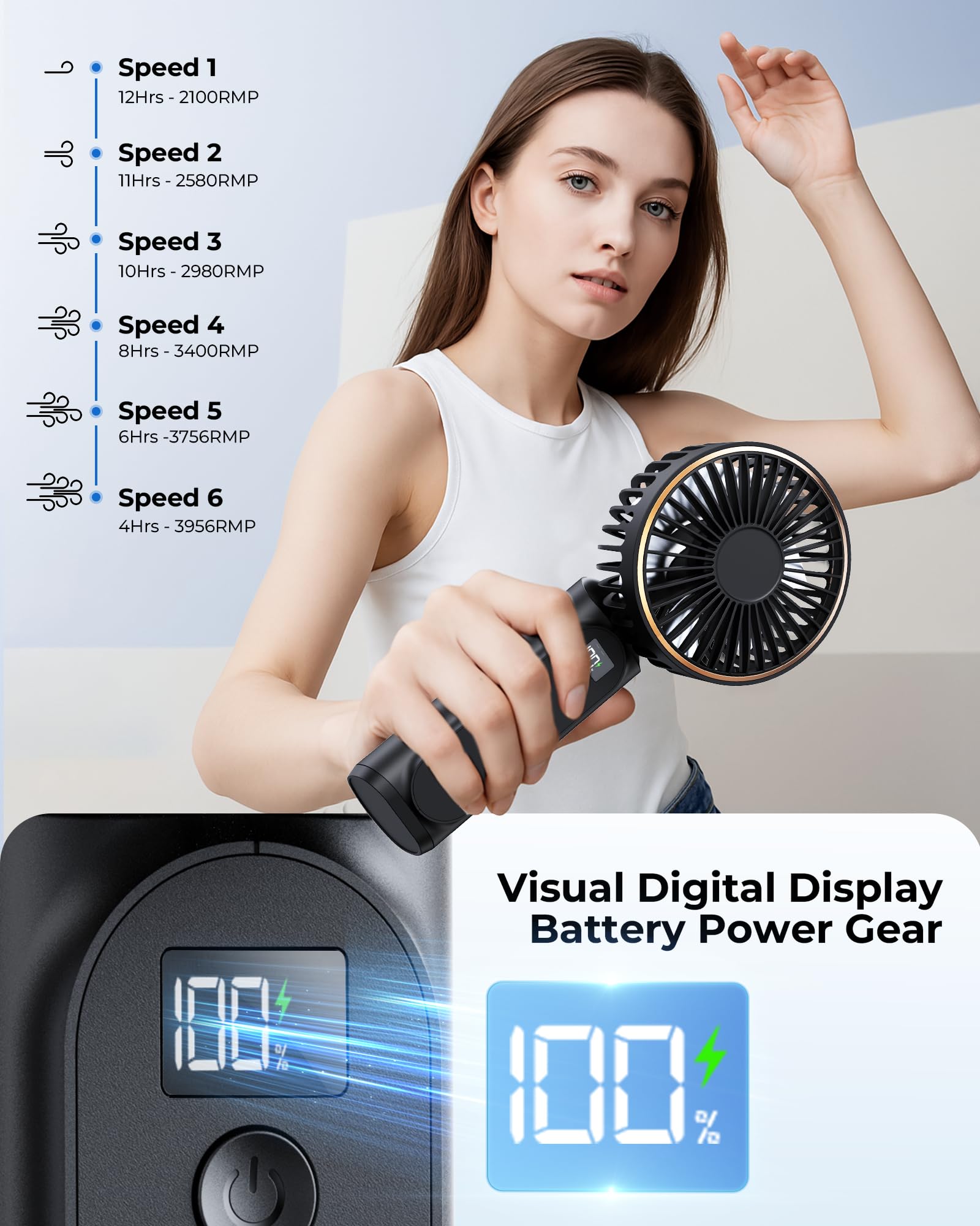 FrSara Handheld Fan Life12 , Buy 2 get 1 free, you need to add 3 products to the shopping cartļ¼