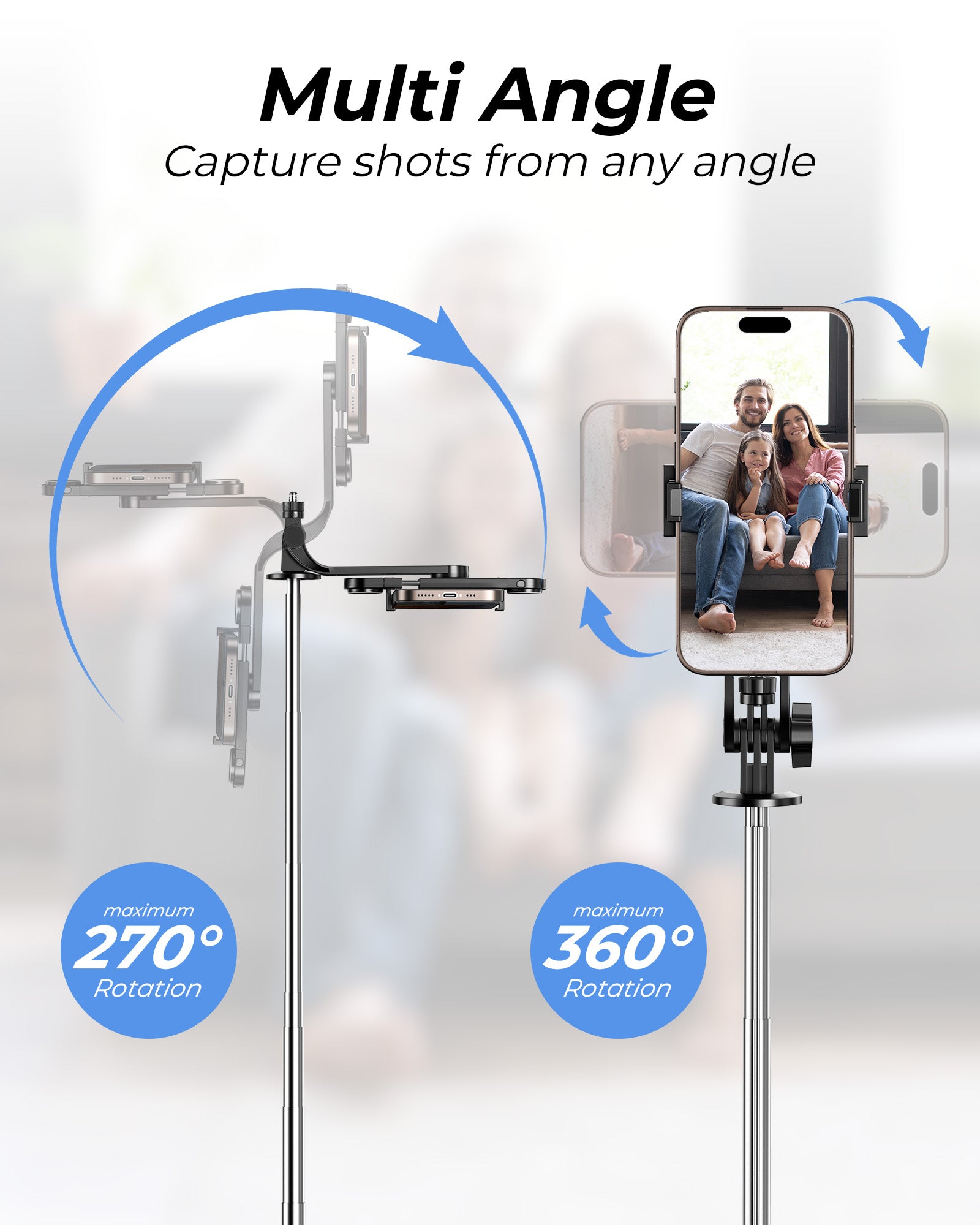 Frsara 71" Extendable Phone Tripod & Selfie Stick with Wireless Remote - Portable Stand for iPhone/Android, Selfie/Video Recording/Vlog